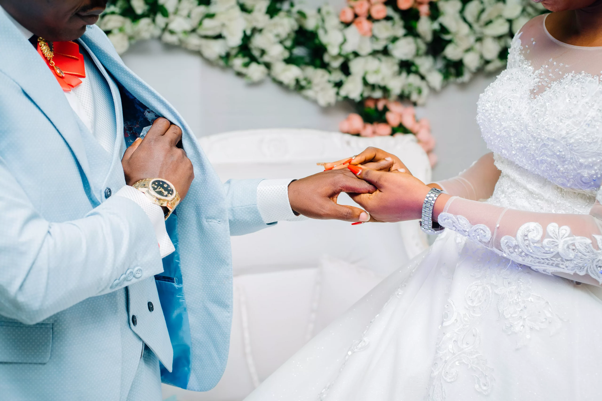 exchange of rings at a nigerian wedding