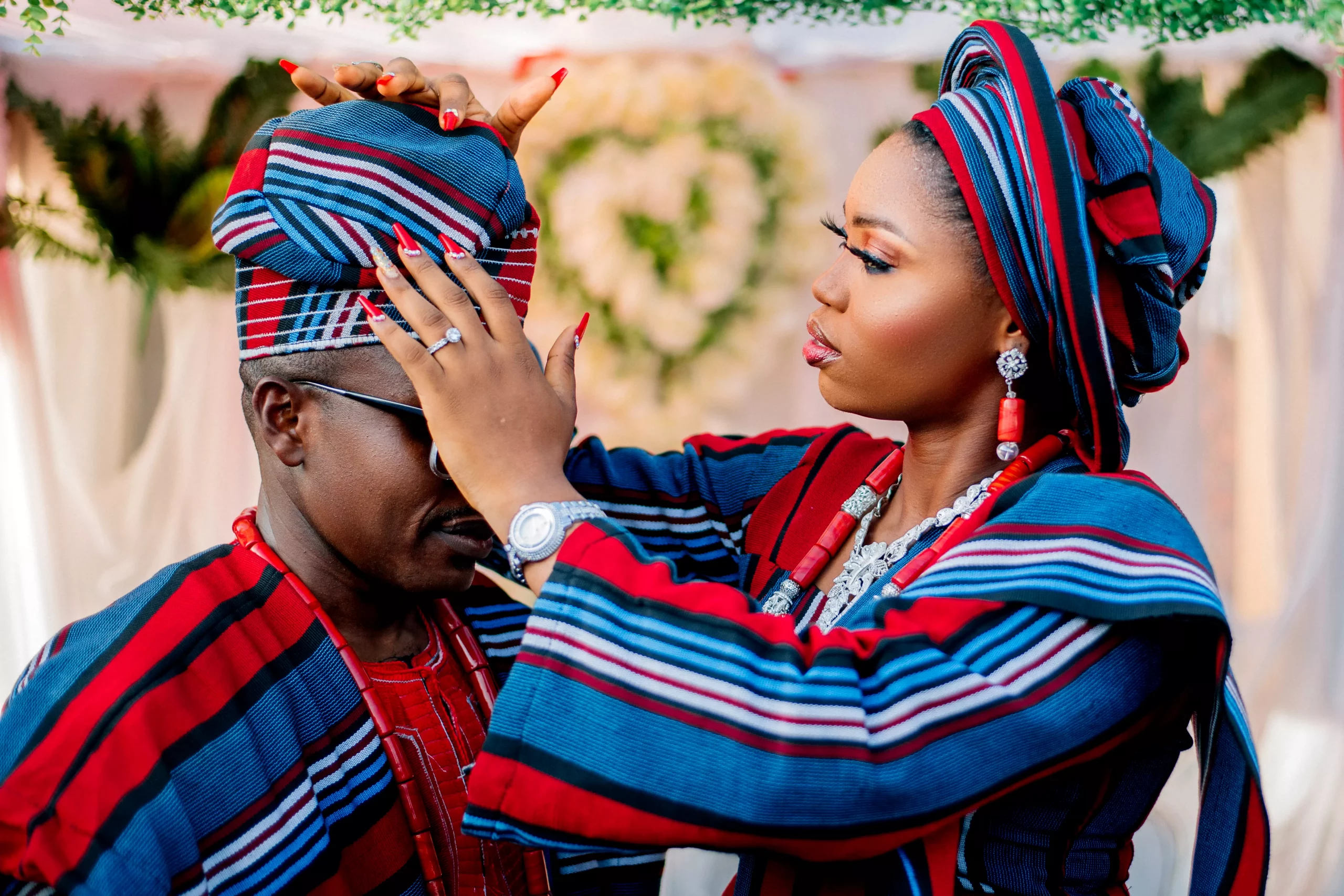 nigerian couple in kogi at their wedding