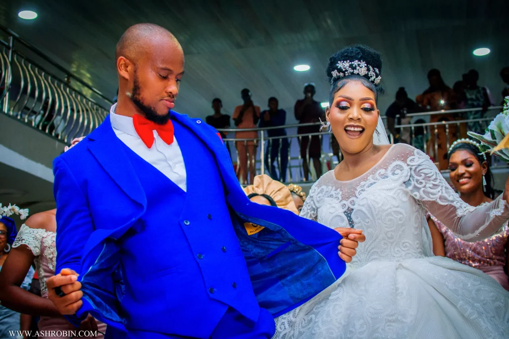 couple enjoying their stress-free wedding in Nigeria